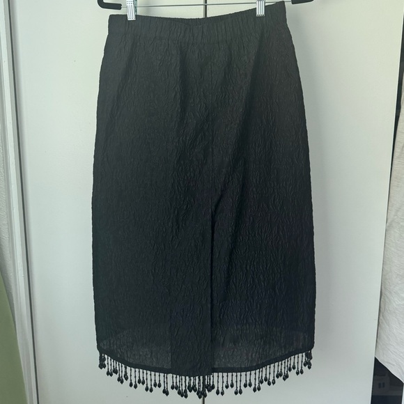 NWT Ganni beaded fringe jacquard midi skirt - Picture 4 of 4
